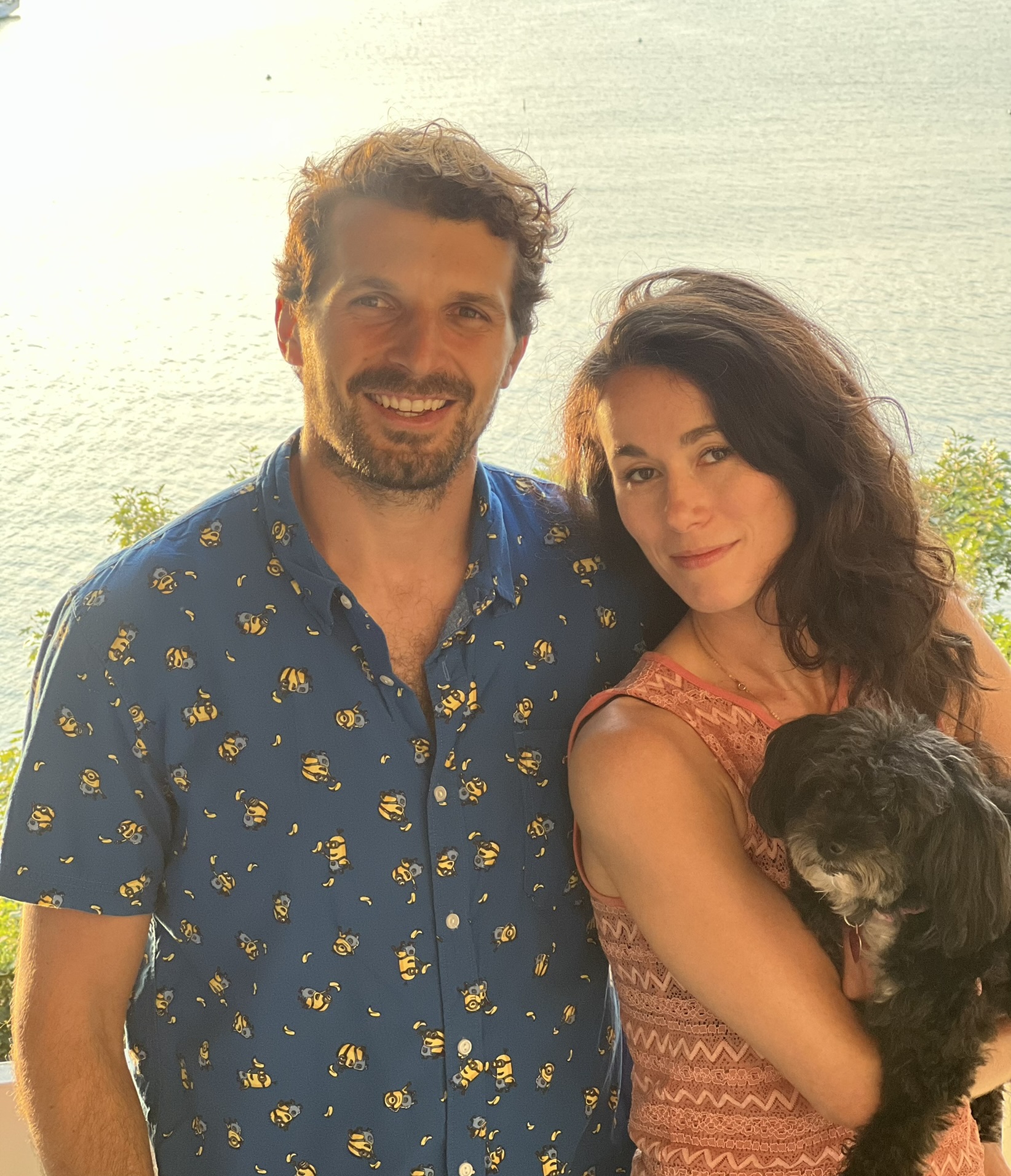 Gregory, Sherah, and Stella together outdoors