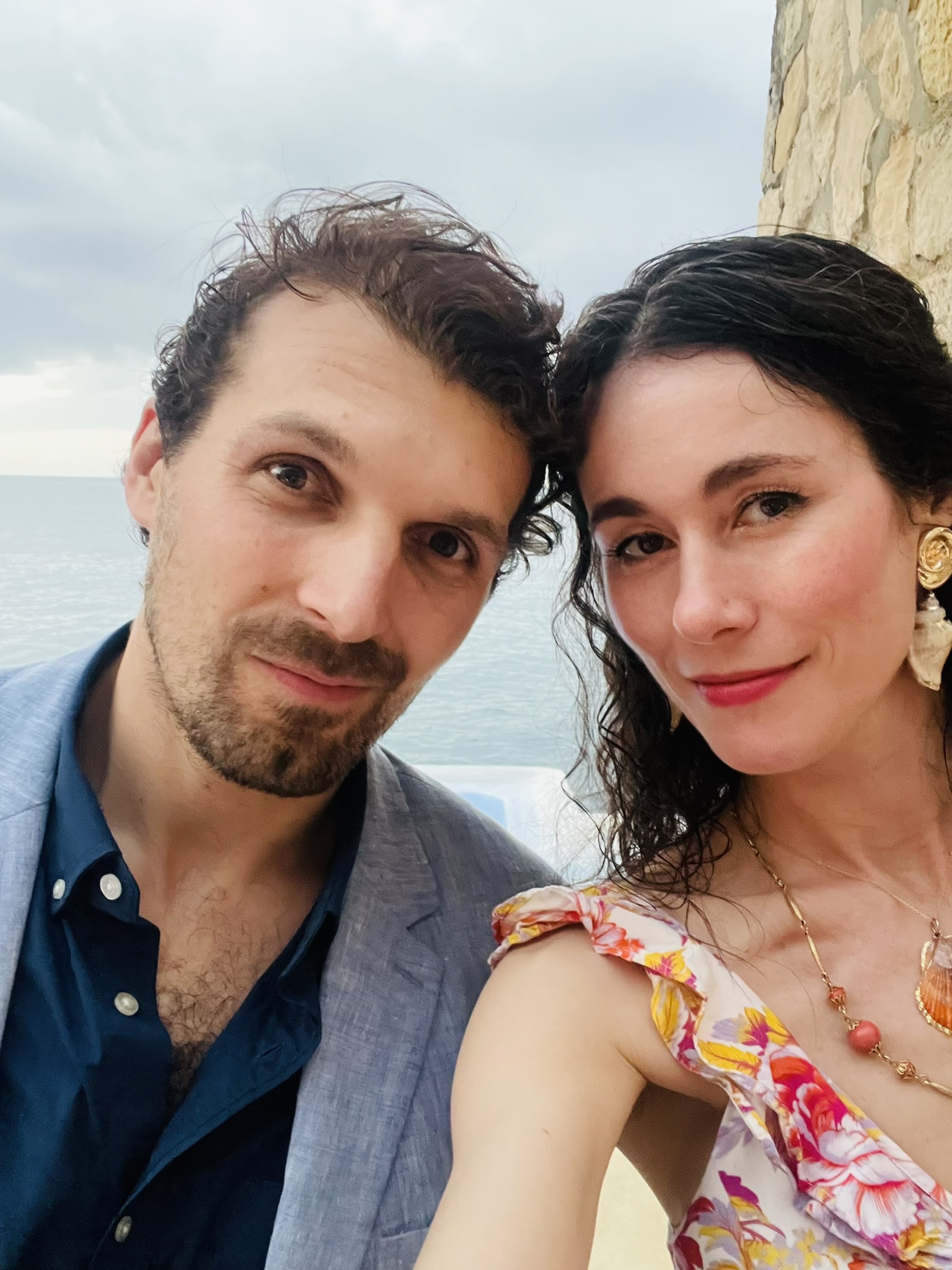 Gregory and Sherah by the sea